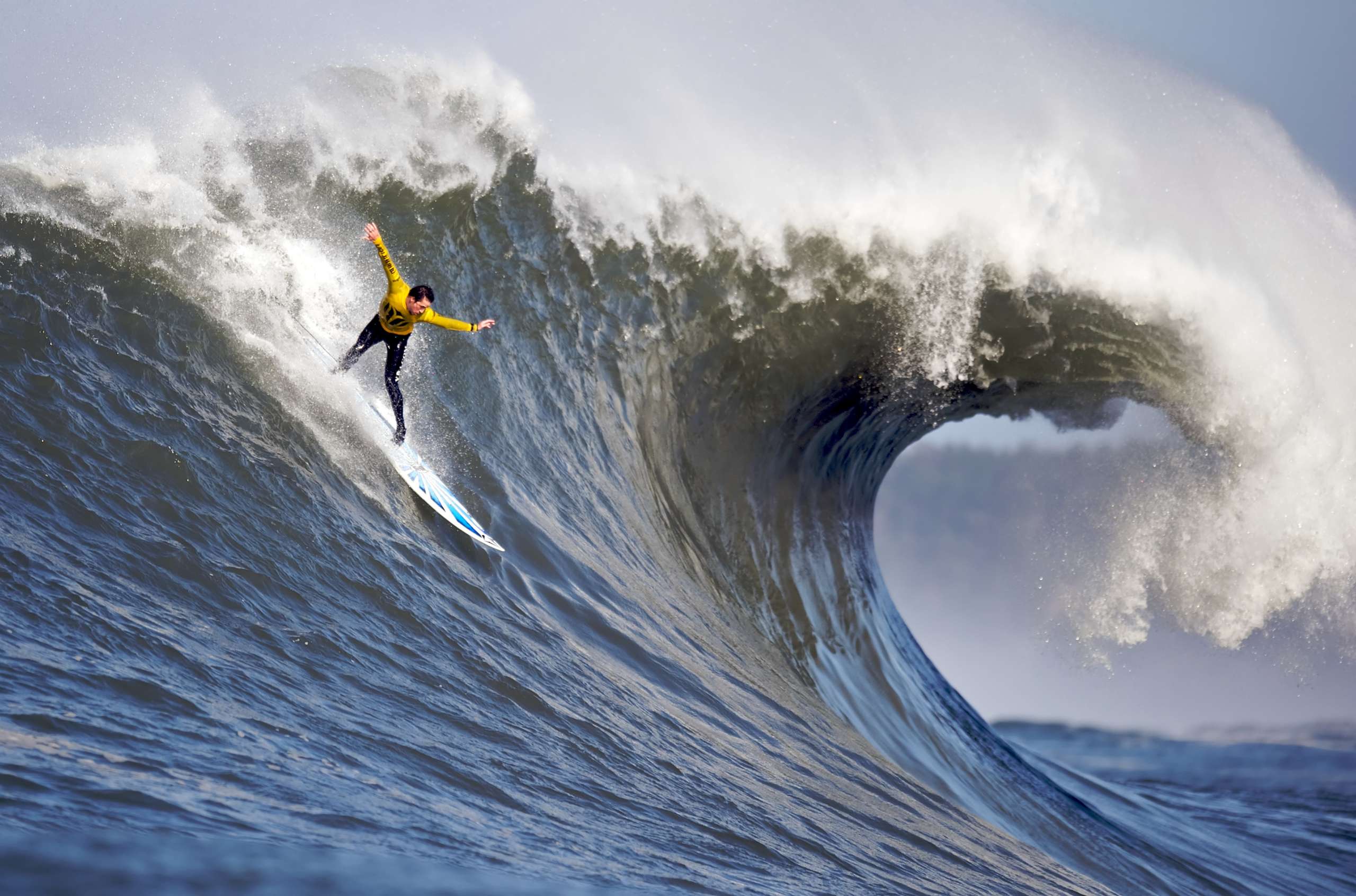 Surfing Mavericks California