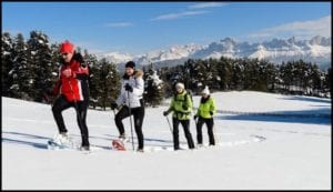 Dolomite Snowshoeing Winter Adventure