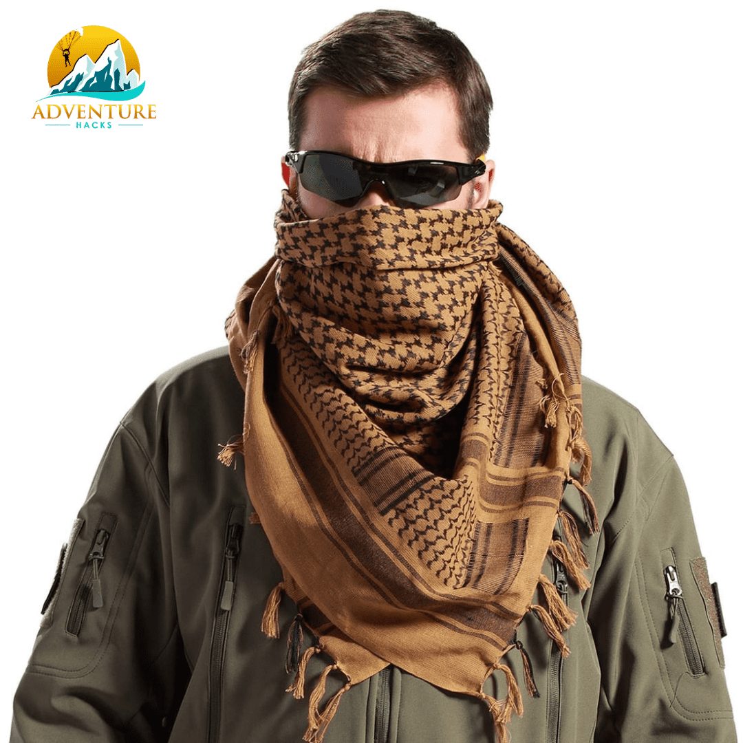 MILITARY ARMY Sand and Black SHEMAGH SCARF ARAB/SAS/RETRO Fully woven MTP Match 