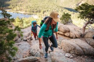 Two Women Hiking In The Sierras with Hiking Gear | AdventureHacks