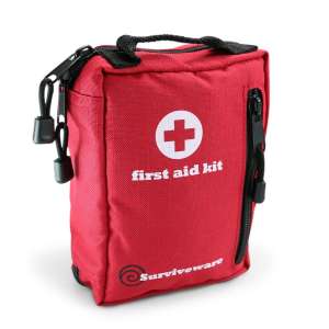 Small First Aid Kit for Hiking, Backpacking, Camping, Travel, Car & Cycling.