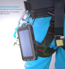 Solar Charger on Carabiner