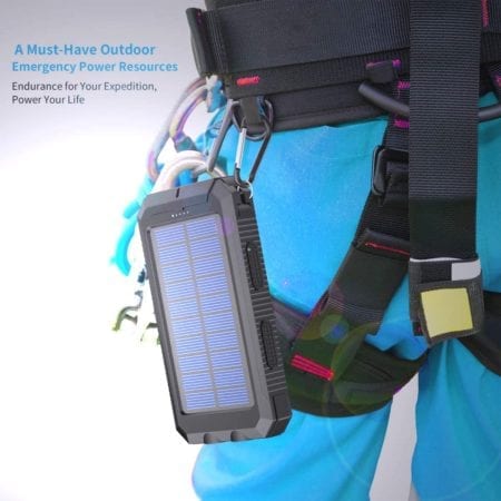 Solar Charger on Carabiner