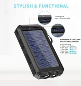 stylish and functional solar phone charger