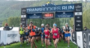 Competitors of the Transrockies Run begin their several day summer adventure