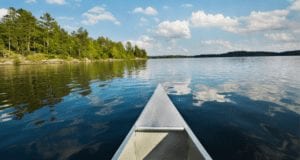 North American Adventurer David Aston Canoeing the boundary waters in Minnesota