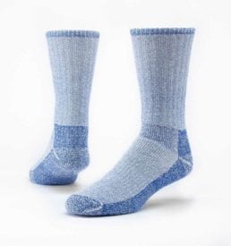 Blue Organic Merino Wool Hiking Sock