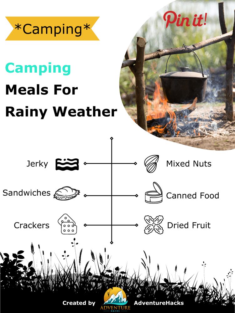 Hiking, Camping, Backpacking Meals in the Rain