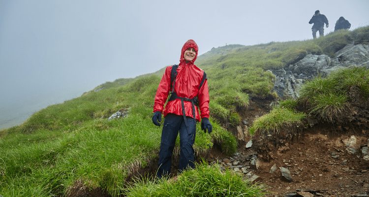 have a positive outlook about bad weather on hikes