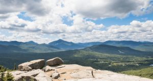 Views of mountain and forests, while Hiking in Keene New York