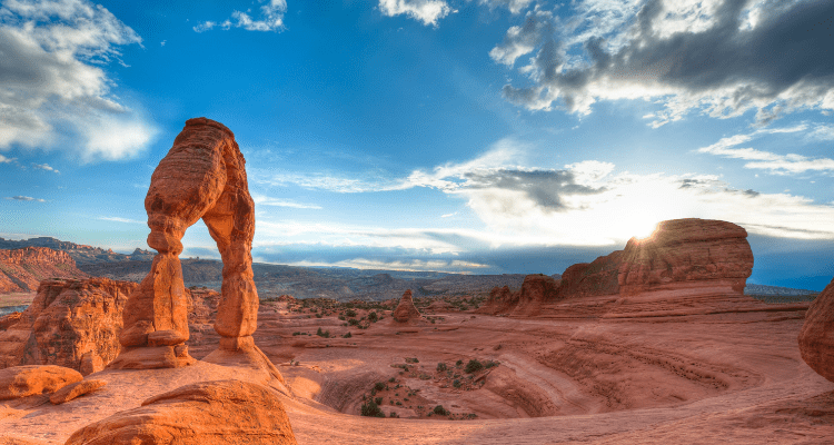 Delicate Arch during Sunrise in Arches National Park