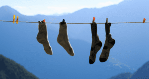 Hiking Socks Hang Drying