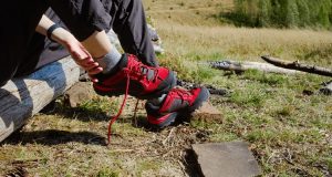 Inspecting Hiking Shoes