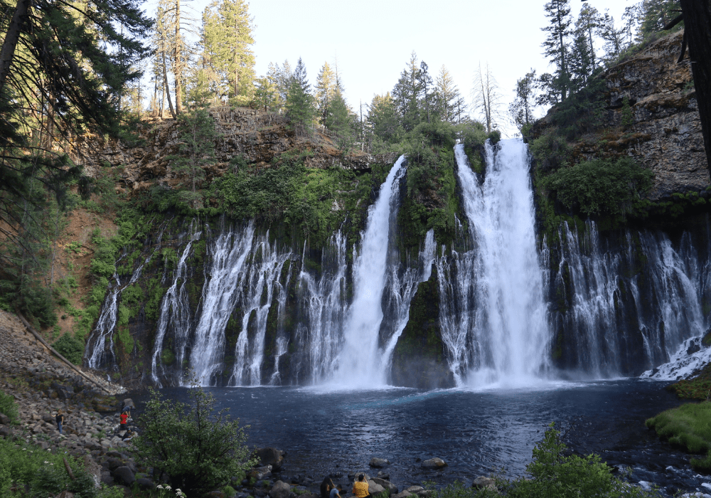Burney Falls late afternoon in the summer in Northern California United States